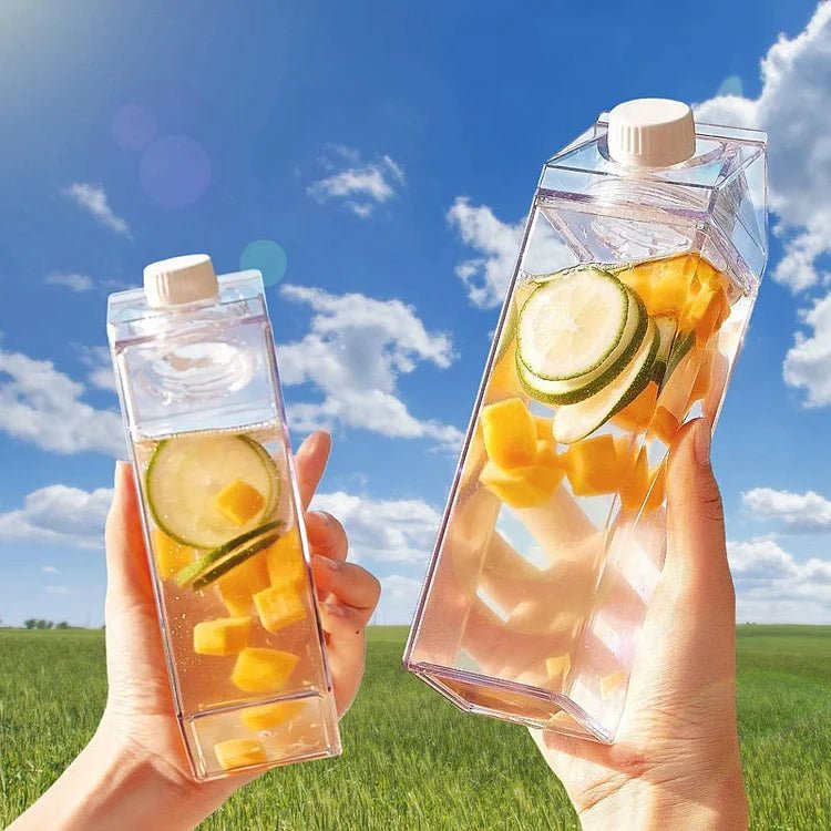 HydraCube — Milk Carton Style Square Water Bottle