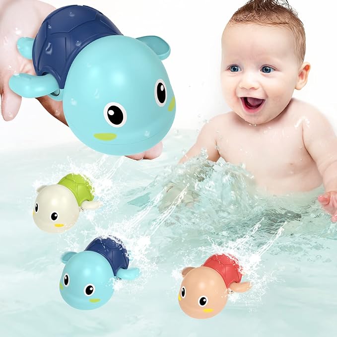 TinyTide - Floating Turtle Bath Toy Set