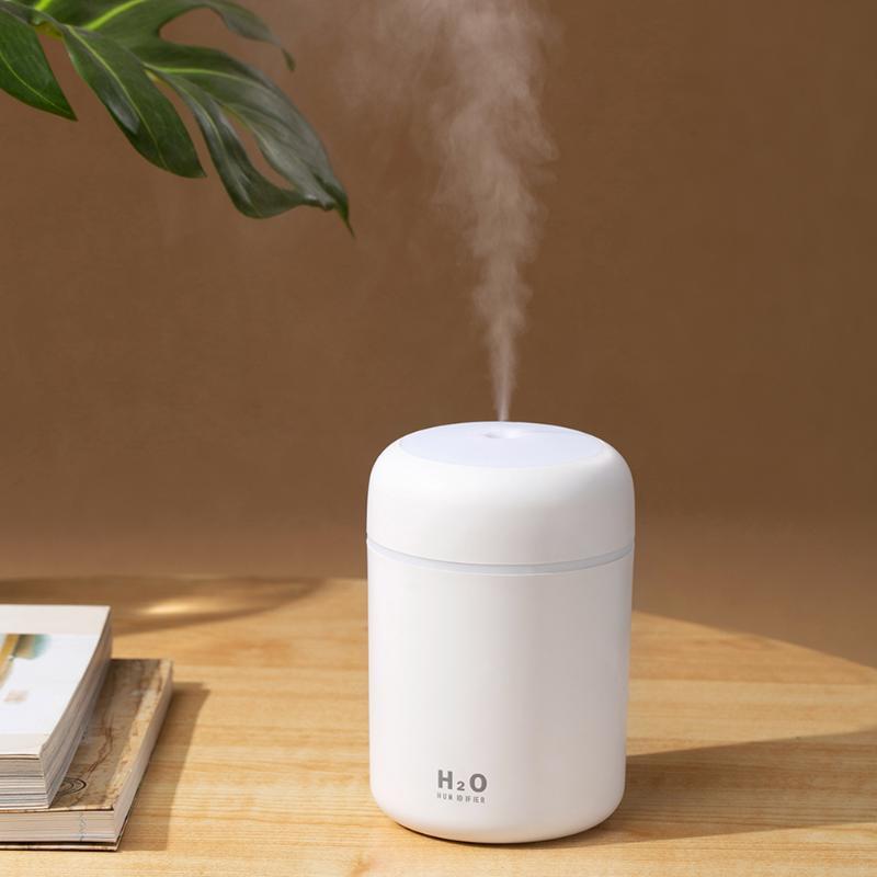 USB Cool Mist Humidifier with LED Light for Bedroom and Desk