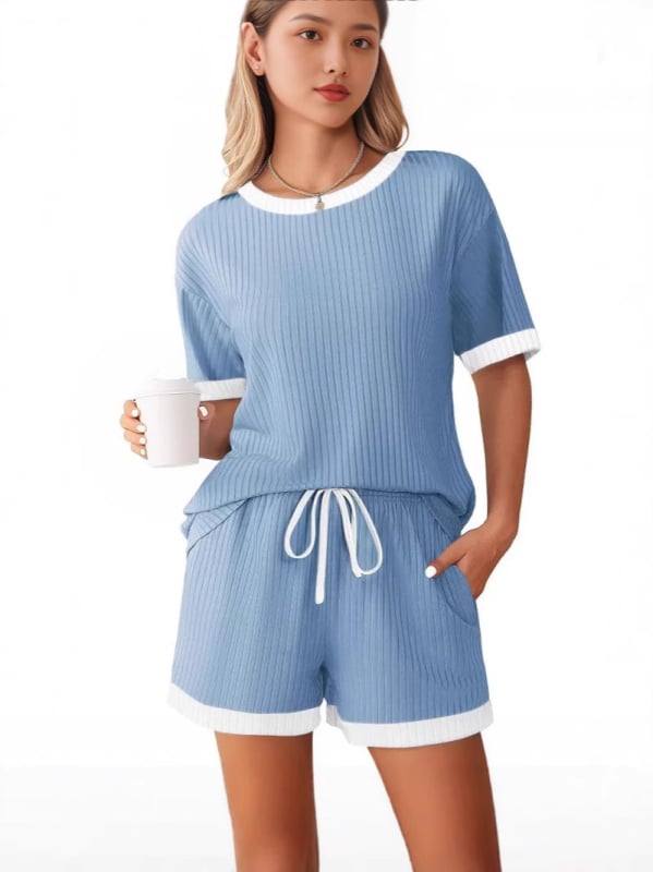 Γυναικείο σετ loungewear 2 τεμαχίων με σορτς