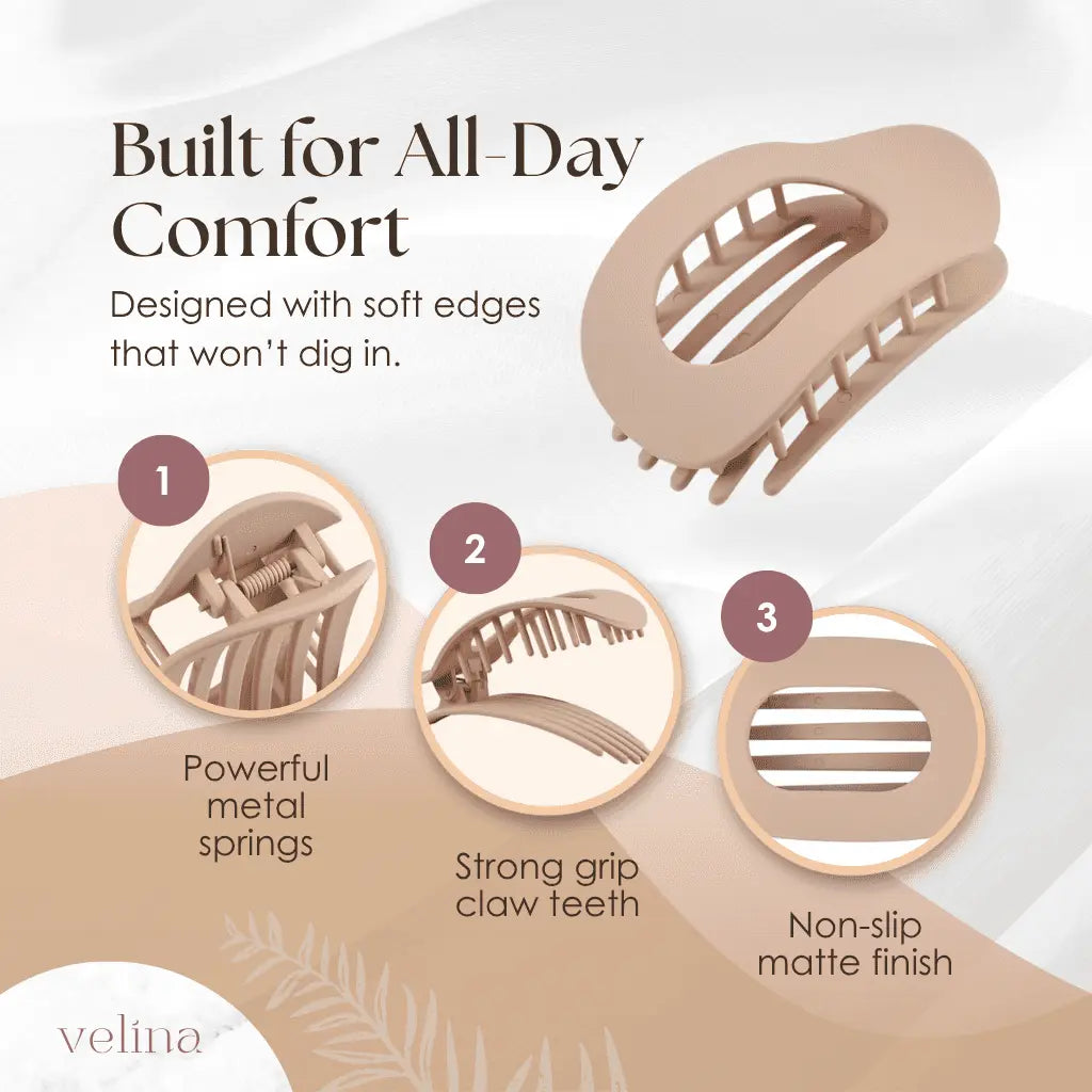 Velina - Flat Comfort Hair Clips