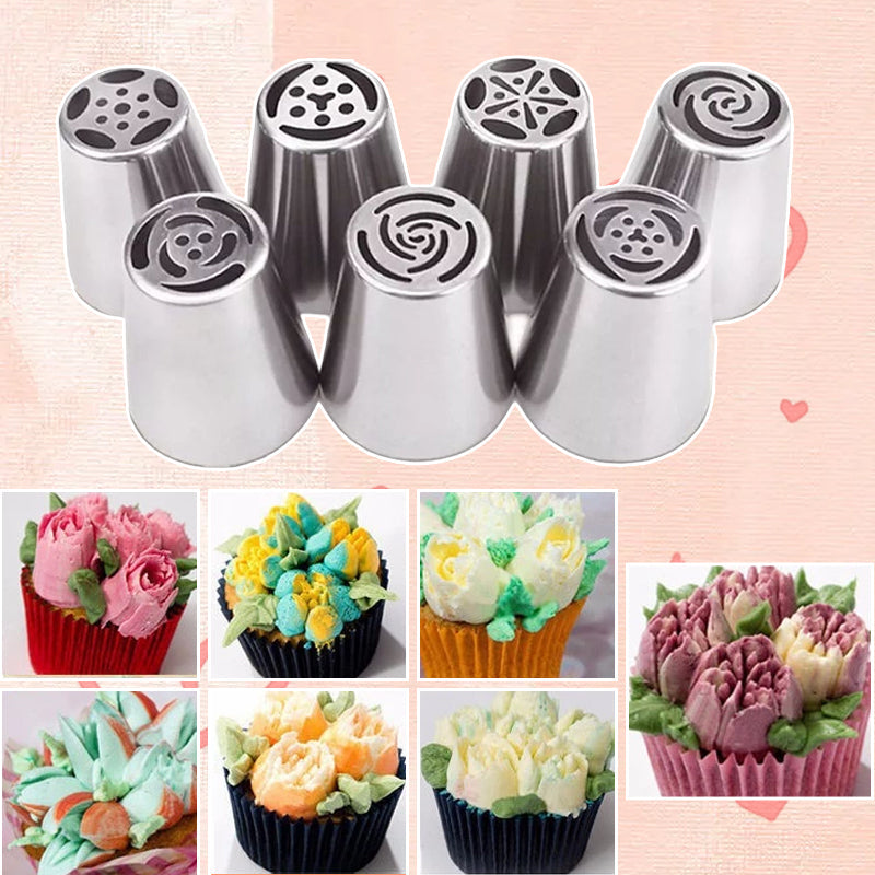 Floral Icing Piping Tip Set for Cake Decorating