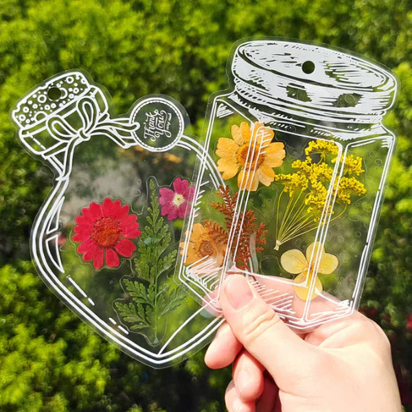 BlossomTabs – průhledné květinové samolepky do deníků a plánovačů