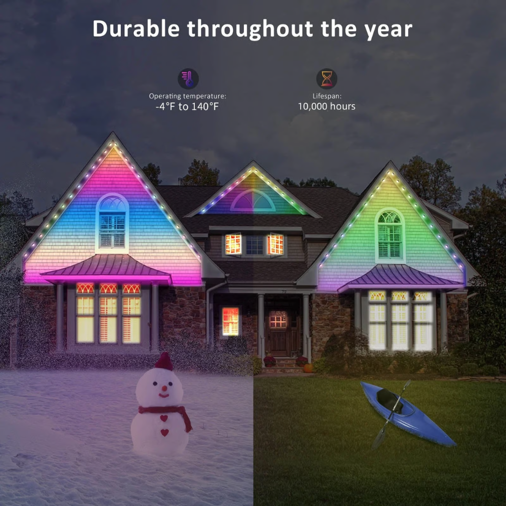 Smart Outdoor Rainbow LED Light Strip