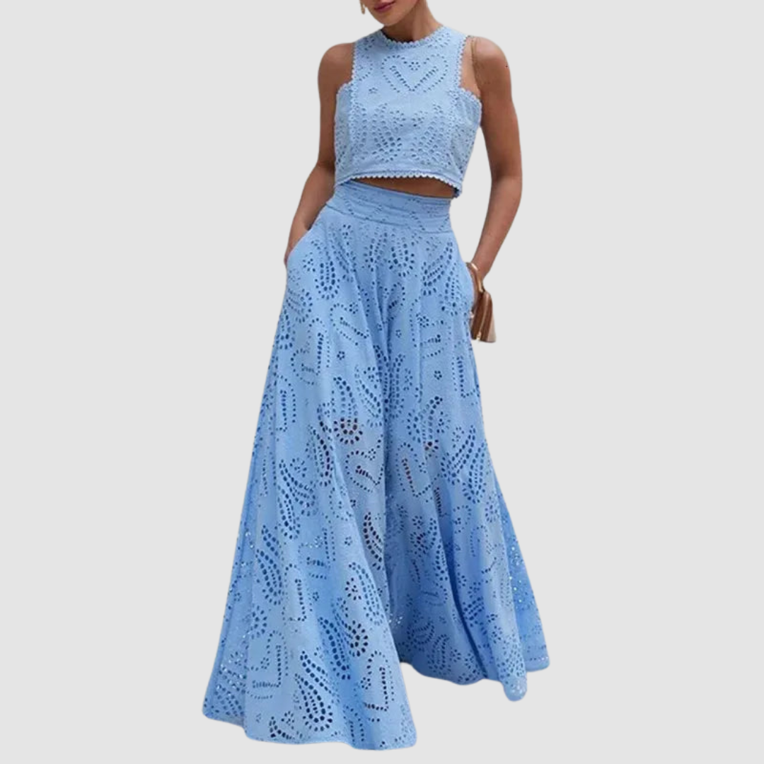 Tallie - Sofistikovaný dvoudílný komplet, elegantní dvoudílný set pro letní chic styl
