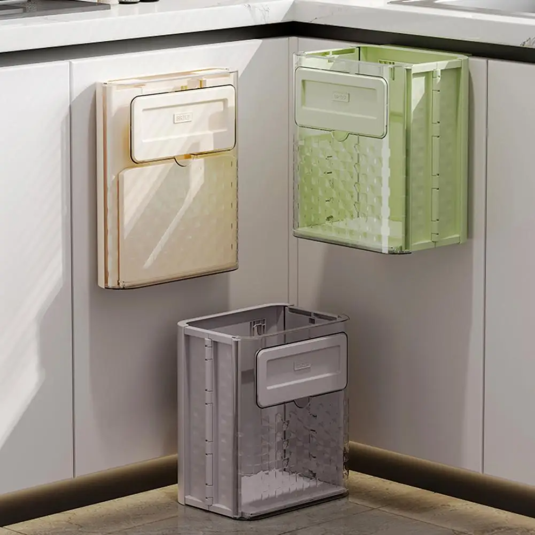 BinMate Cabinet Hanging Trash Can with Space-Saving Design