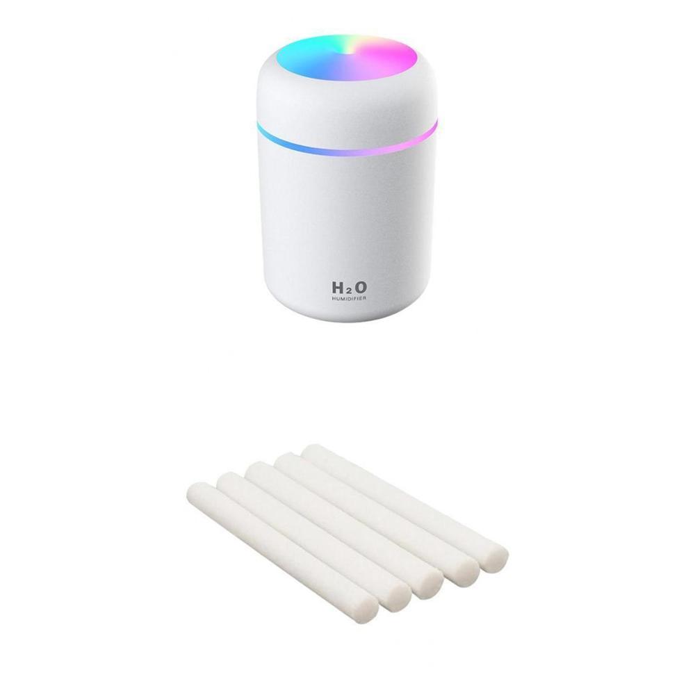 USB Cool Mist Humidifier with LED Light for Bedroom and Desk