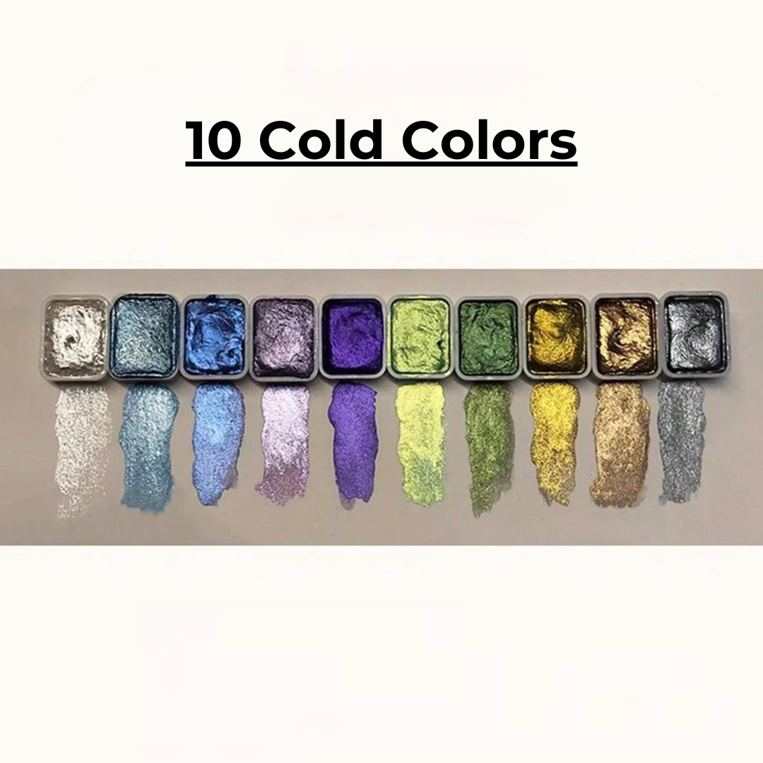 RadiantMuse - Pearlescent Watercolor Pigment Set