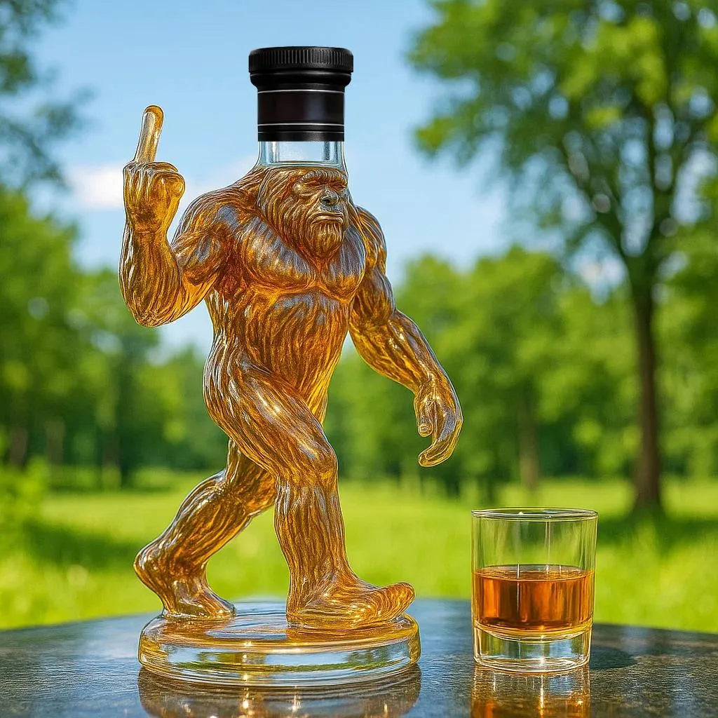 Bigfoot Sculpted Whiskey Decanter Display Bottle