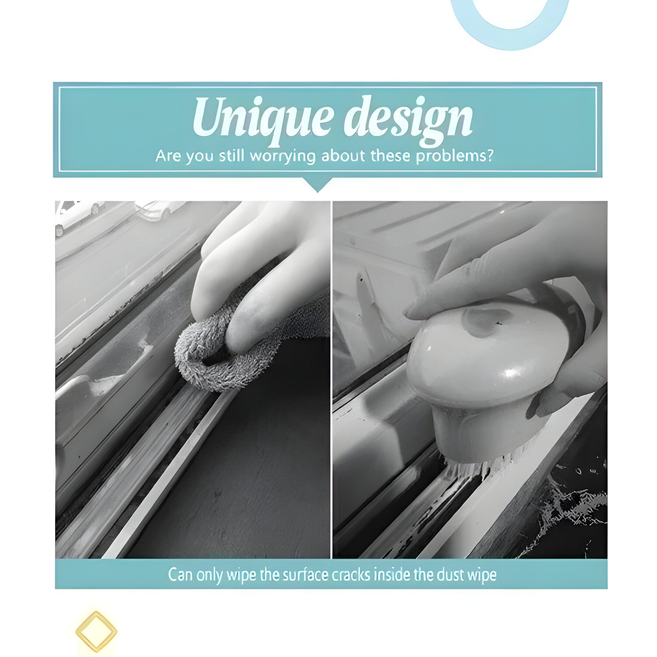 VistaClean - Precision Corner & Window Cleaning Brush