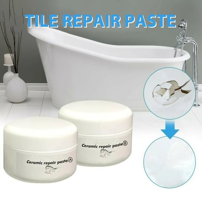 VulcanFix — Tile Repair Paste for Cracks, Chips, and Surface Restoration