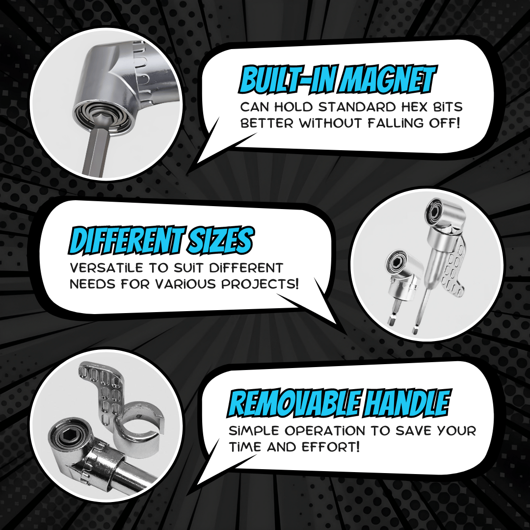 FlexiDrive - adapter do wiertła z wygięciem 105° do ciasnych miejsc