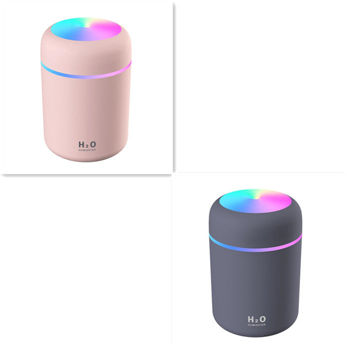 USB Cool Mist Humidifier with LED Light for Bedroom and Desk