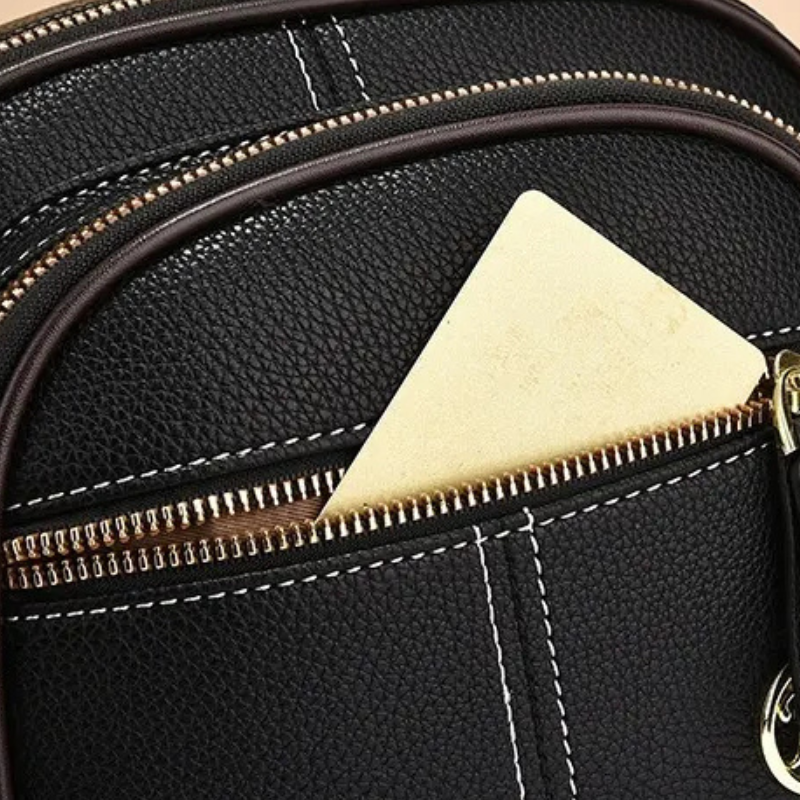 Structured Crossbody Bag with Top Handle