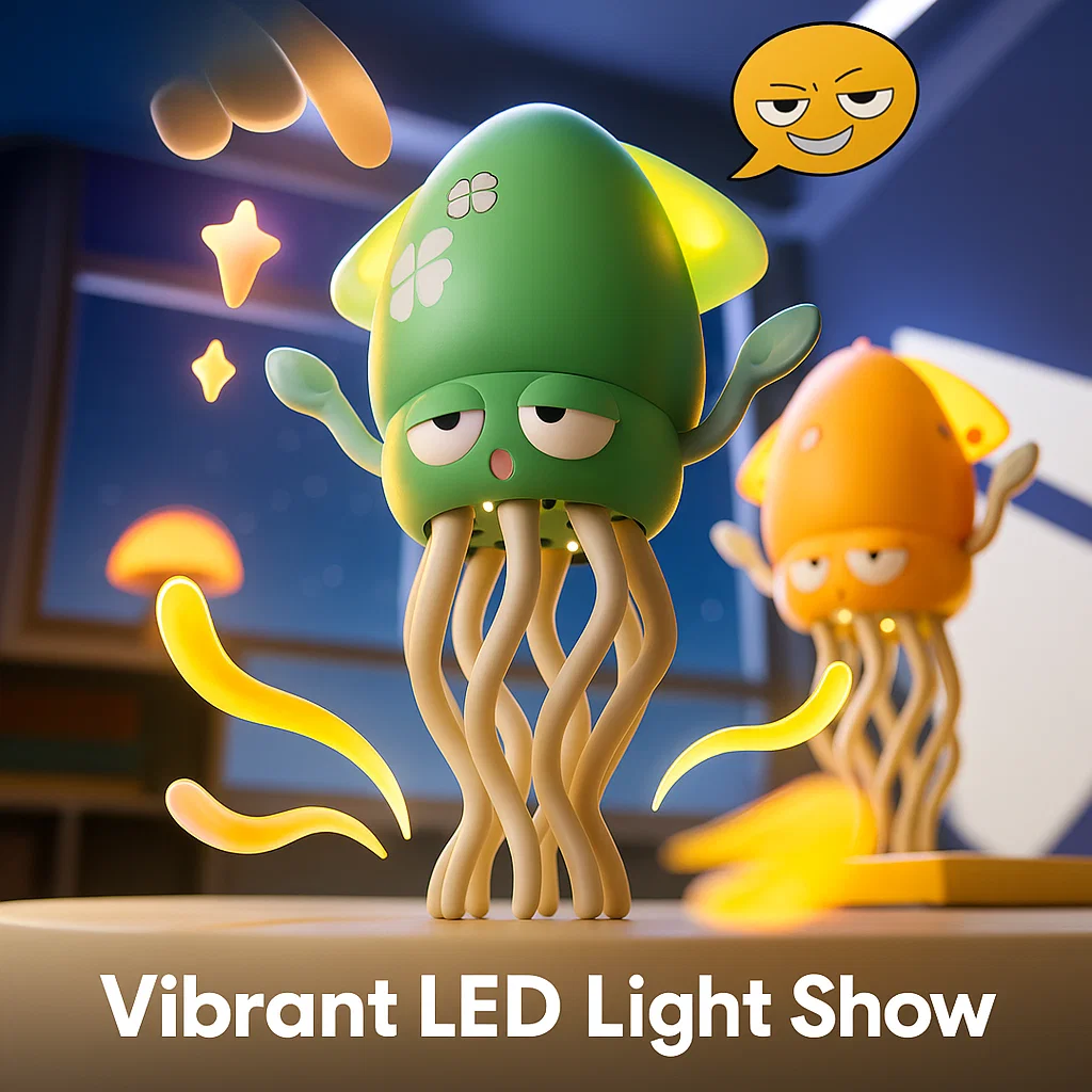 Interactive Dancing Octopus Toy with Lights and Music
