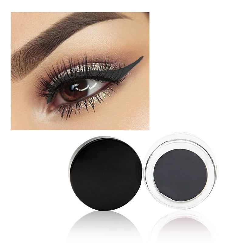 VelvetWing - Cream Eyeliner Set with Curved Applicator