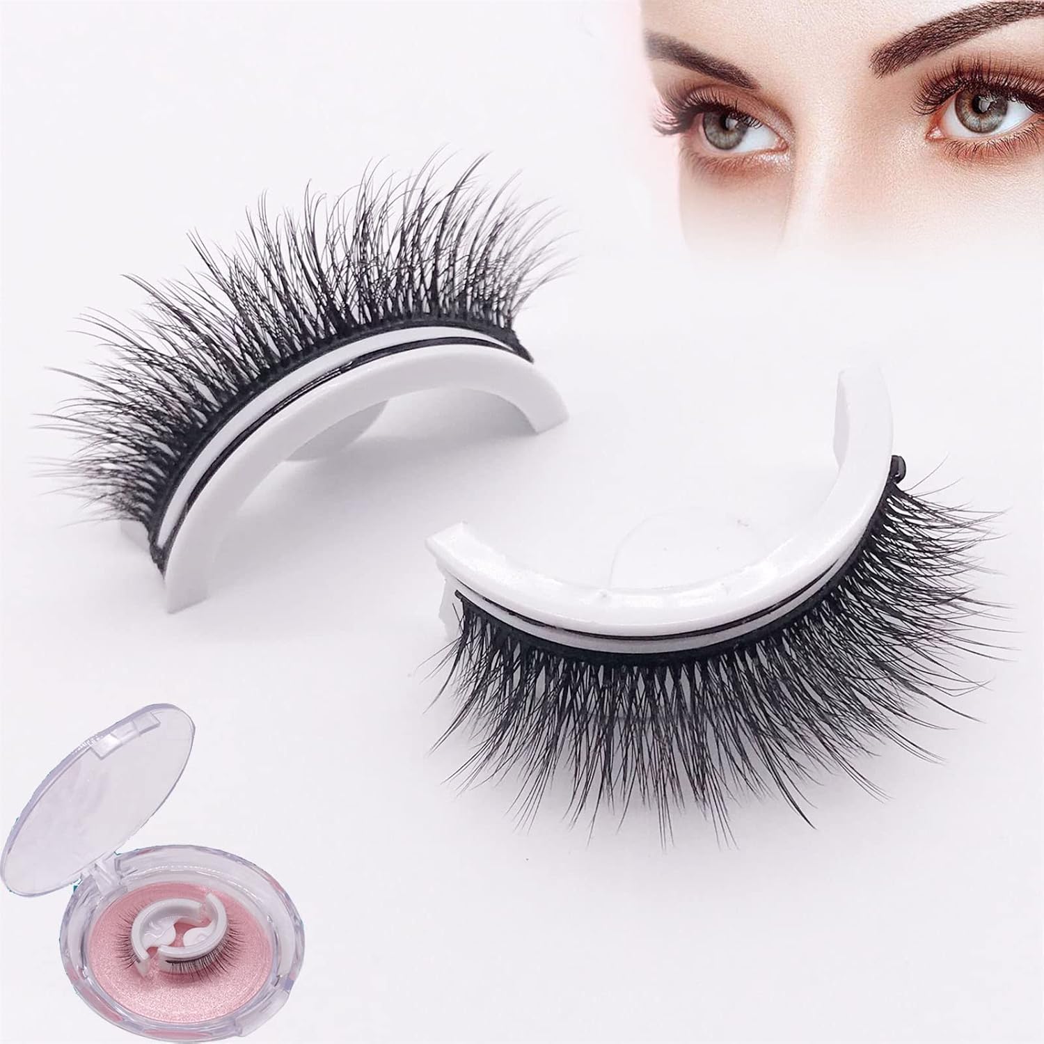 Natural-Lash Reusable False Eyelashes – Soft Volume & Lightweight Wear