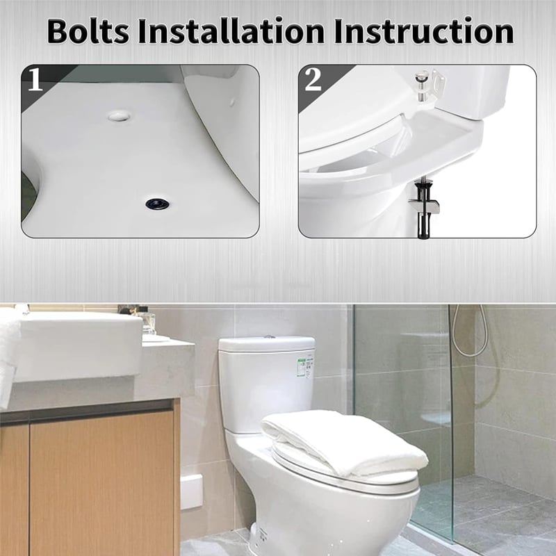 Universal Toilet Seat Replacement Bolt Set for Secure Installation