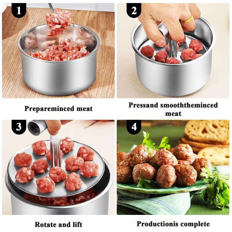MeatPress - nerezové kleště na výrobu masových kuliček