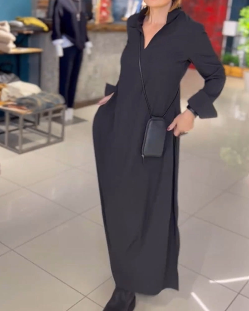 Tara - Elegantní splývavé dámské maxi šaty