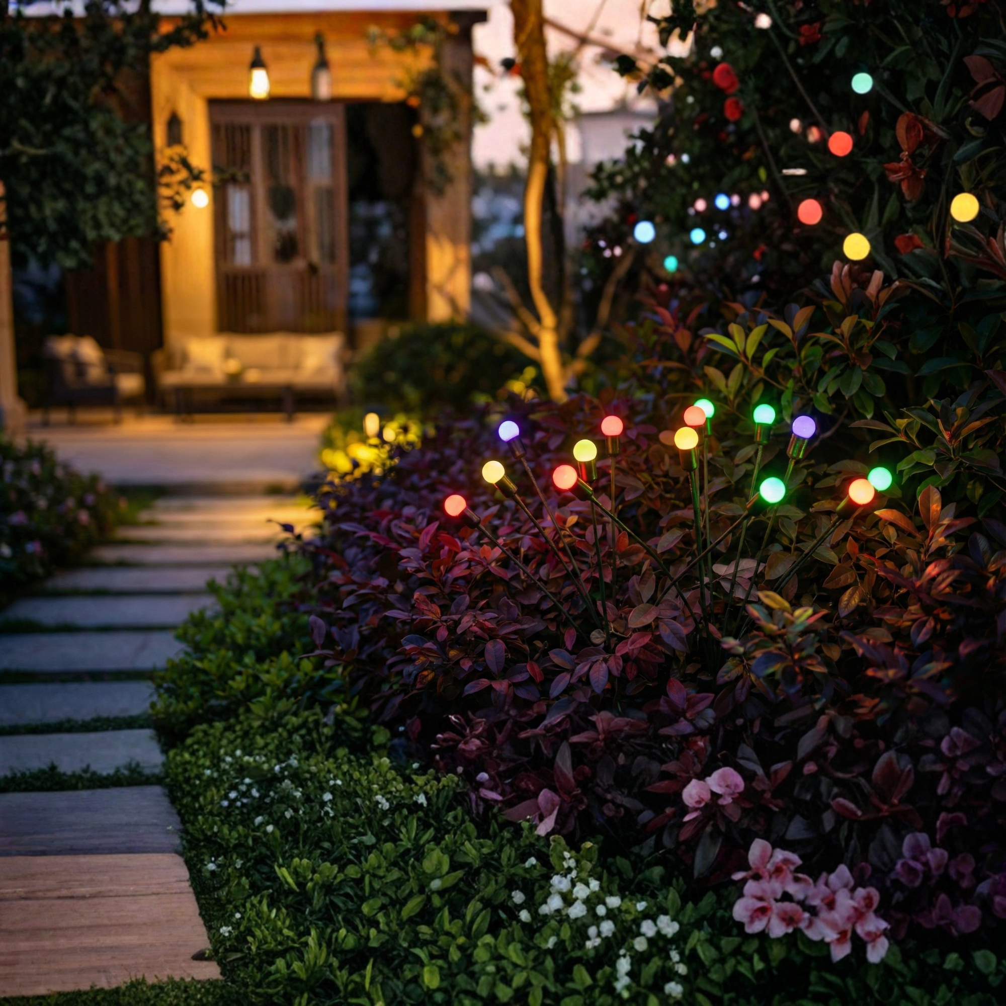 GlowBurst - Solar Garden Firework Lights