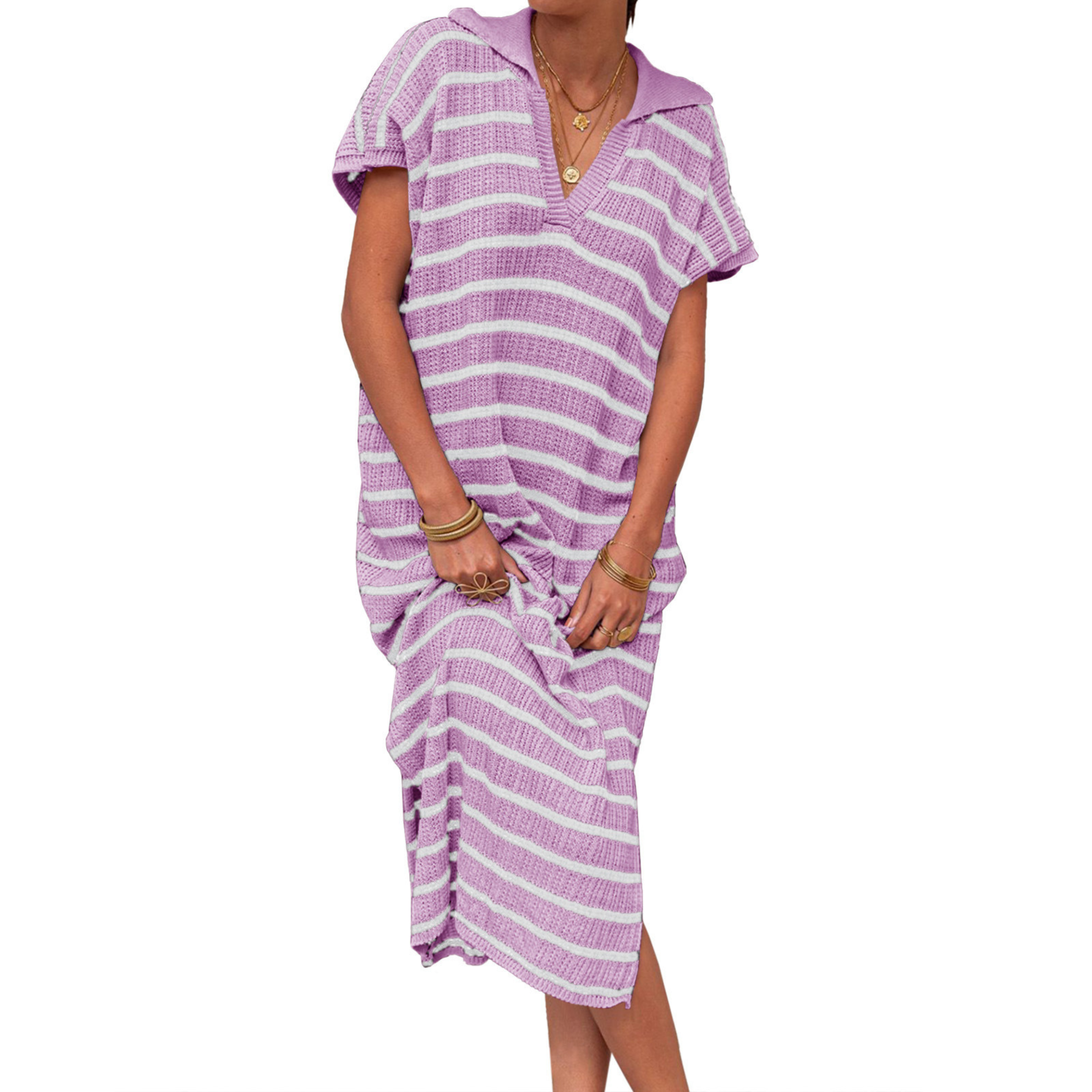 Odessa - Summer Graceful Slit Loose Women Maxi Dress