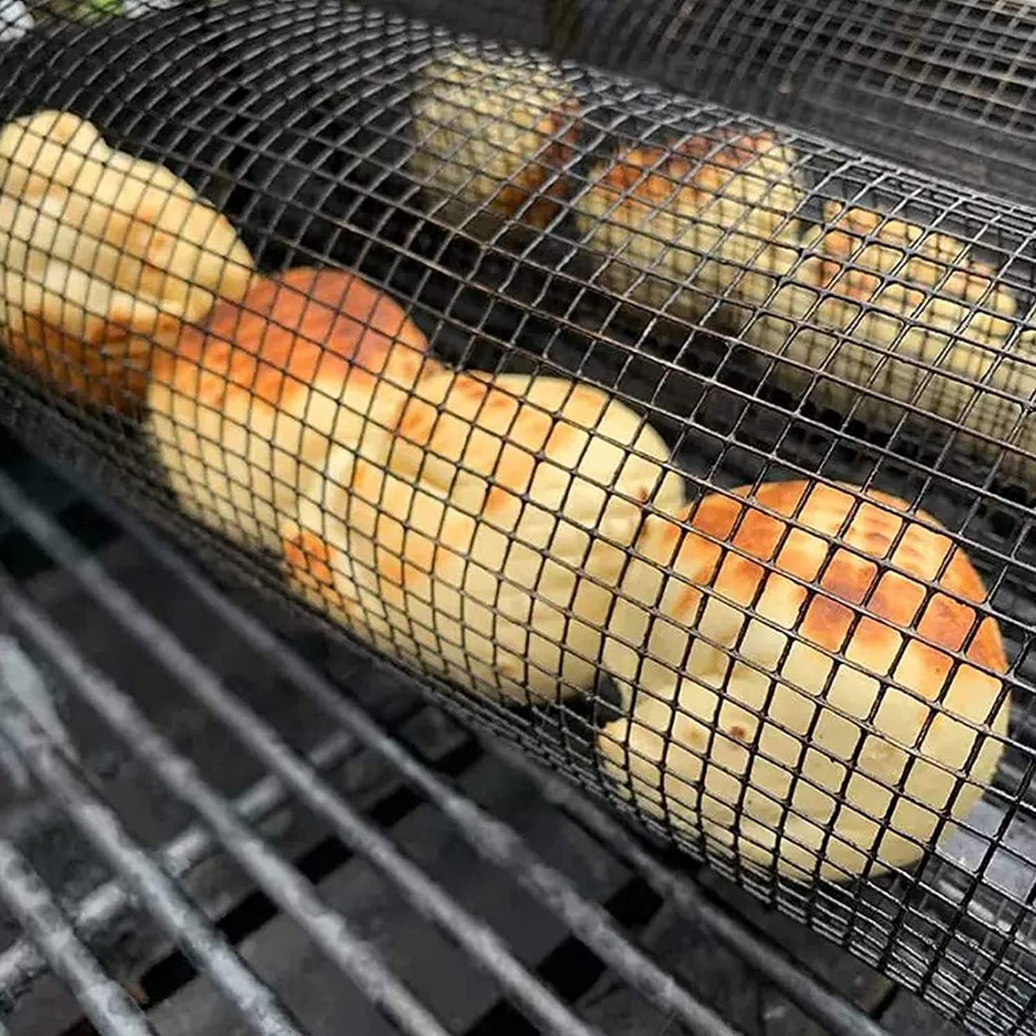 GrillSphere — Kosz do grillowania BBQ ze stali nierdzewnej