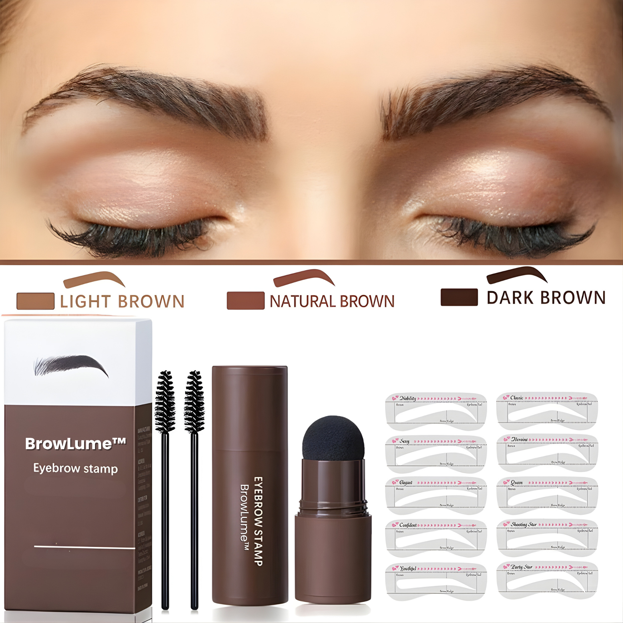 Eyebrow Stamp Kit – Perfectly Shaped Brows in Seconds