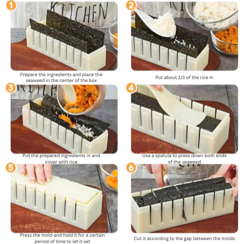 MisoCraft — Sushi Roll Maker Kit for Homemade Sushi Preparation