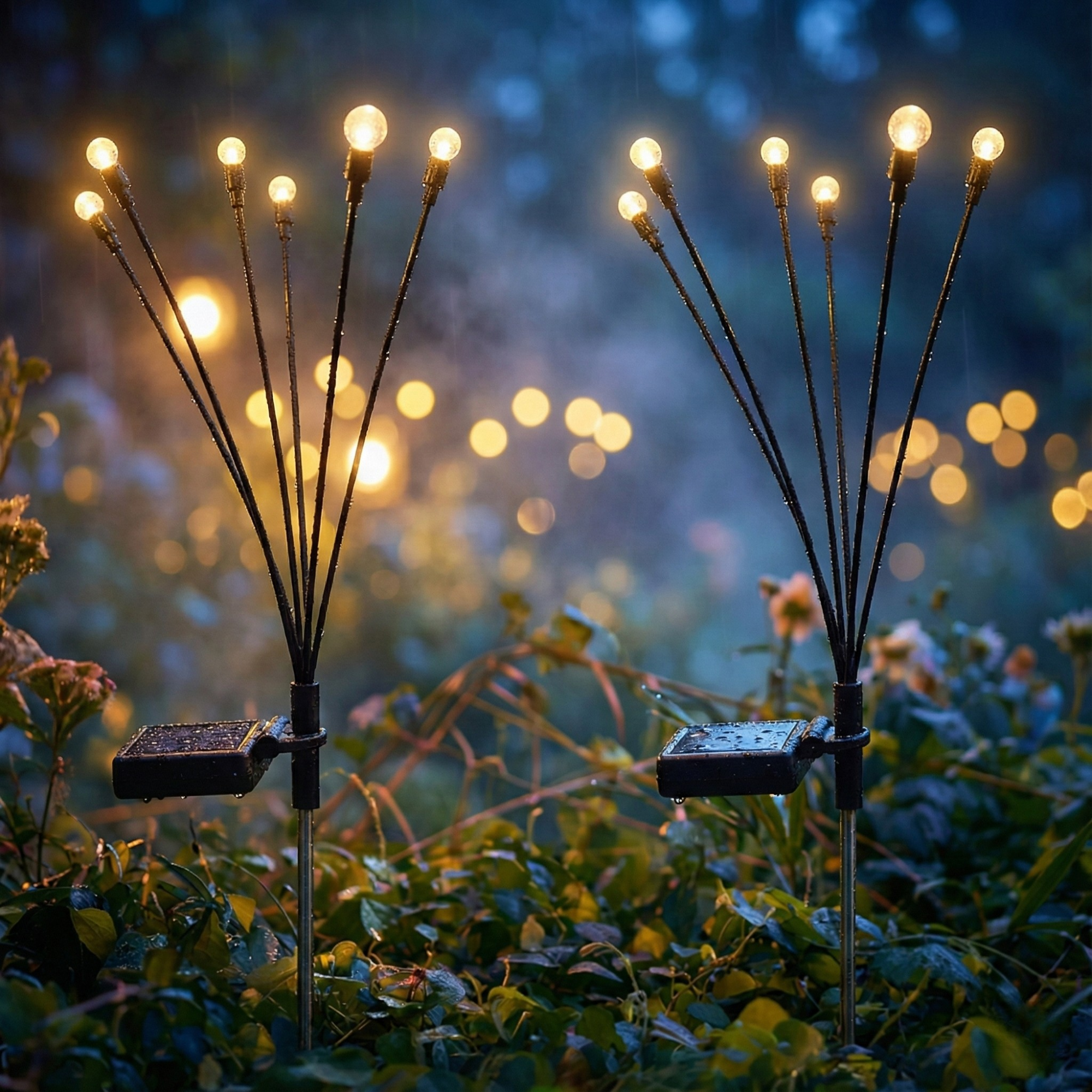 GlowBurst - Solar Garden Firework Lights