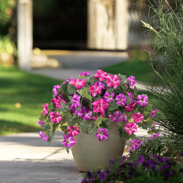 EverBloom Artificial Petunias – Lush Hanging Floral Décor