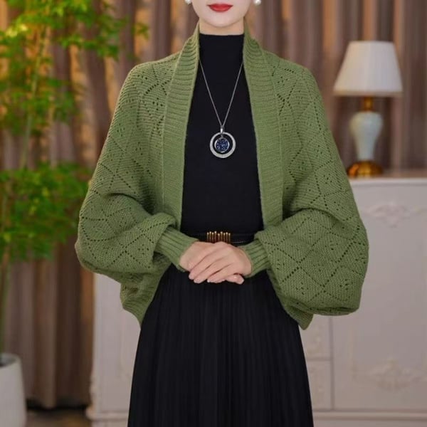 Chameleon Wrap-cardigan med åben front