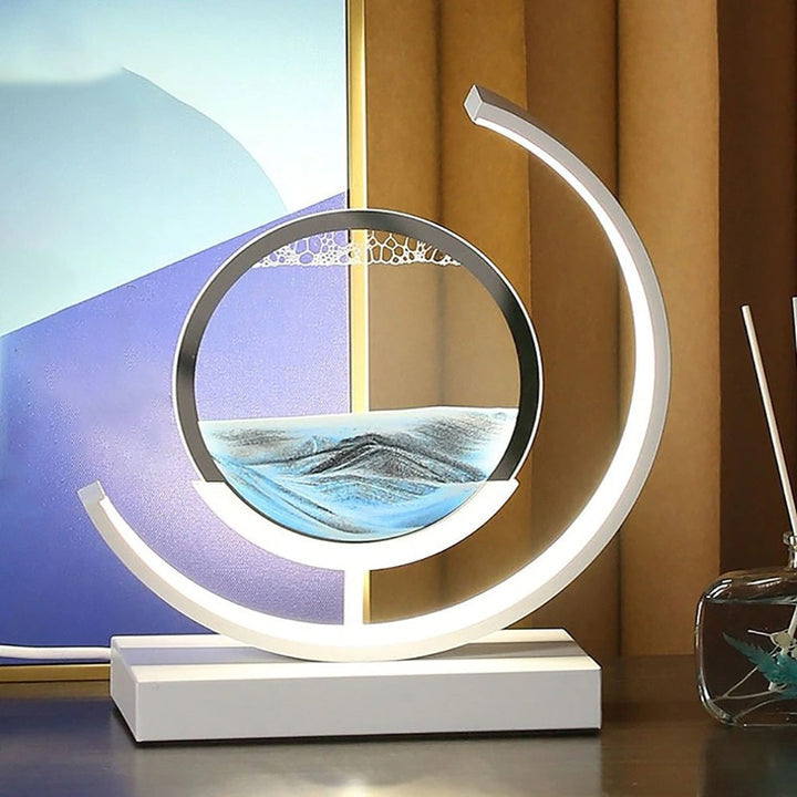 SandScape – stolní lampa s kinetickým pískem (pískové umění)