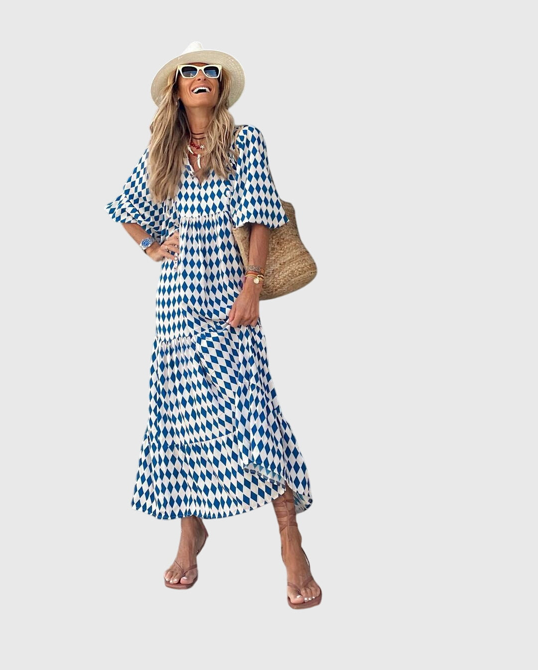 Sarah - Dámské boho maxi šaty