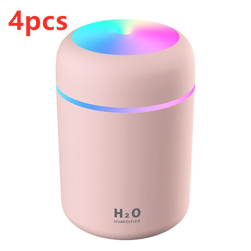 USB Cool Mist Humidifier with LED Light for Bedroom and Desk