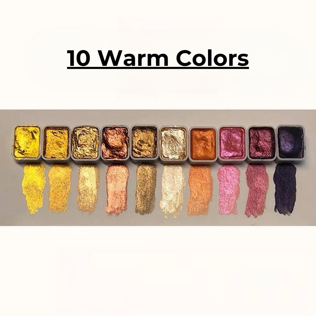 RadiantMuse - Pearlescent Watercolor Pigment Set