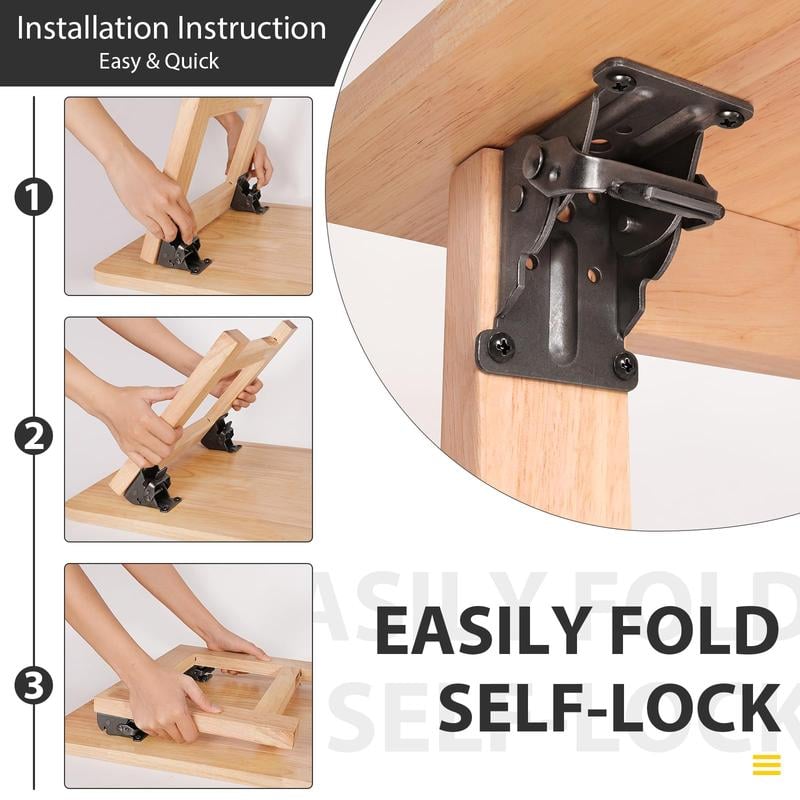 FlexFold - Space-Saving Folding Support Brackets