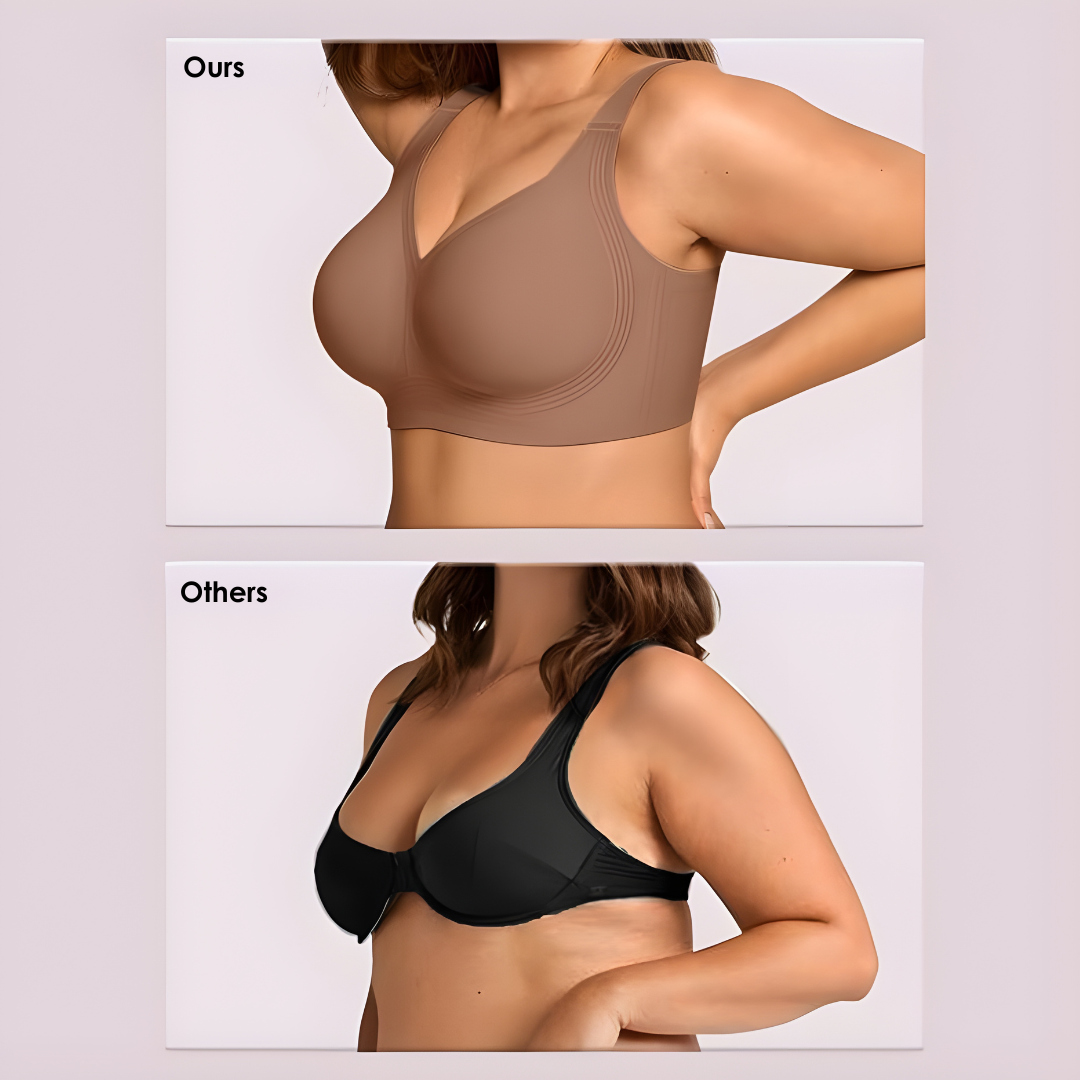Wirefree Support Bra with 4-Layer Jelly Strip Design