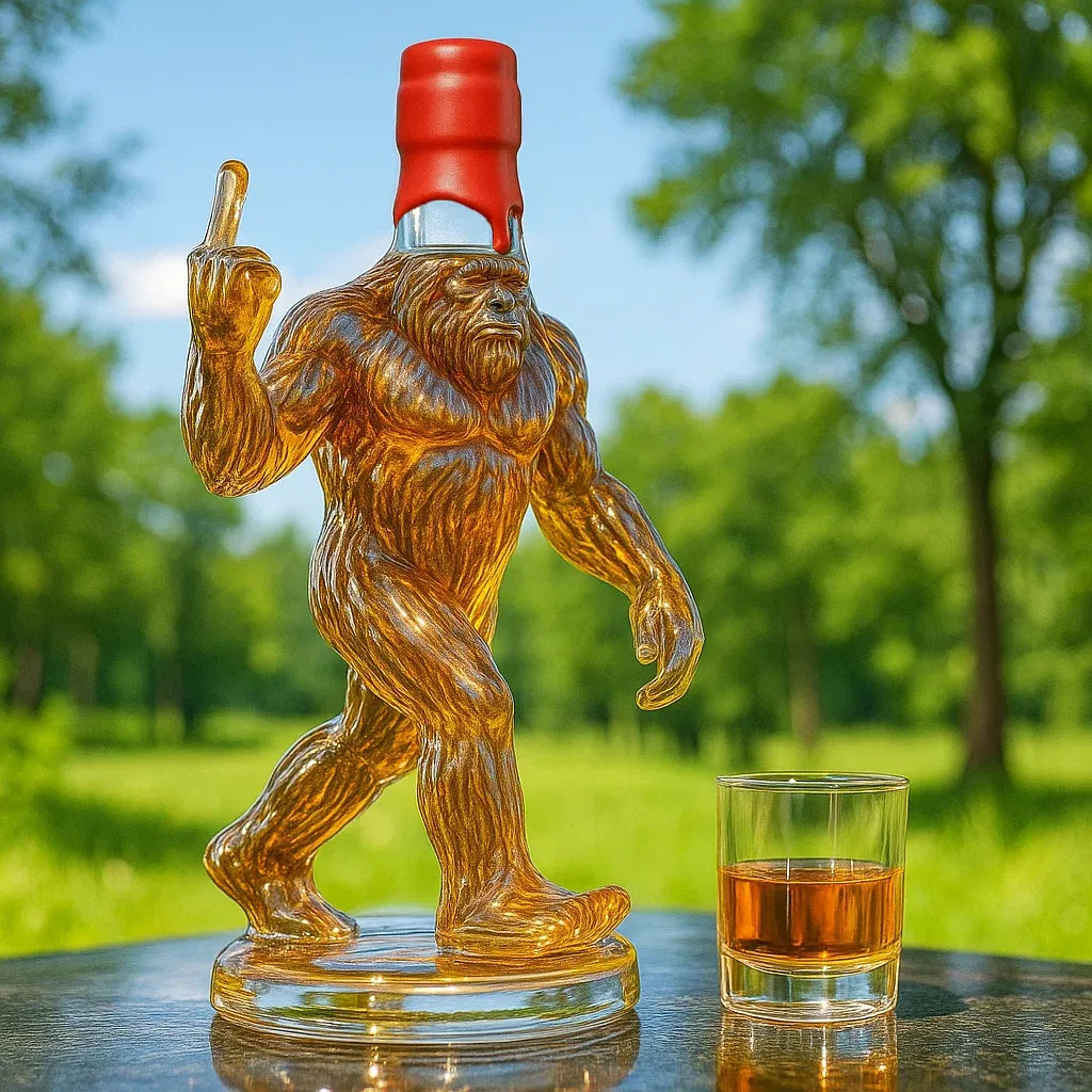 Bigfoot Sculpted Whiskey Decanter Display Bottle