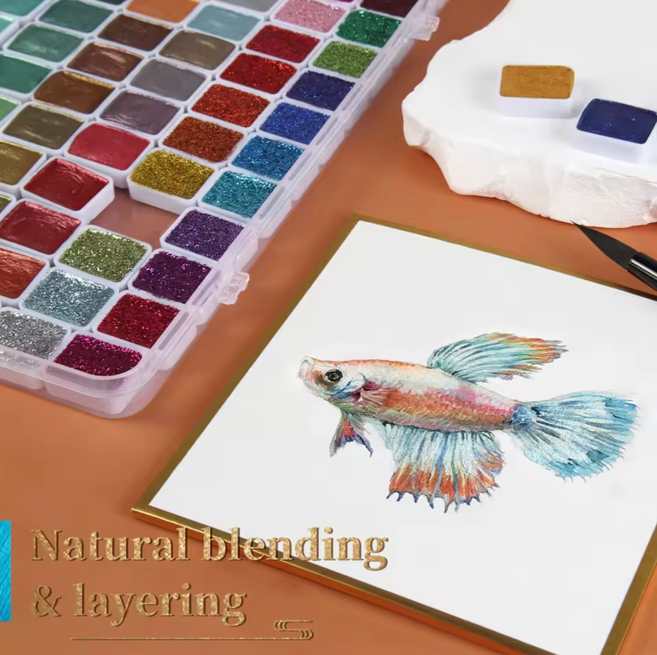 Kolorful Pearl Pigments – Shimmer Watercolor Paint Set