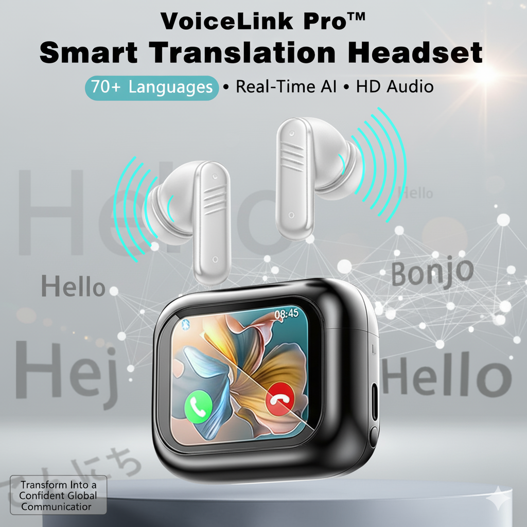 VoiceLink Pro – sluchátka do uší pro překlad v reálném čase