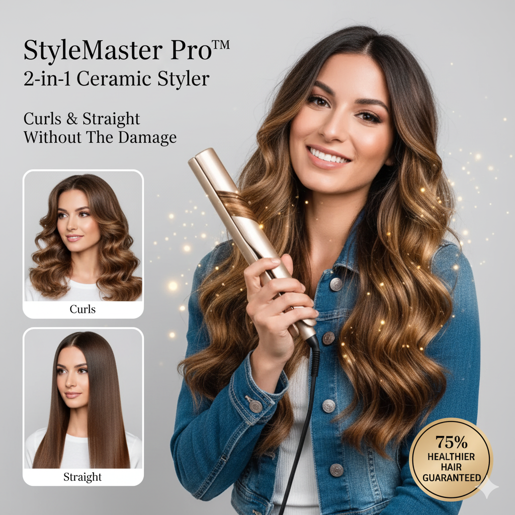 StyleMaster Pro - 2-in-1 Hair Styler
