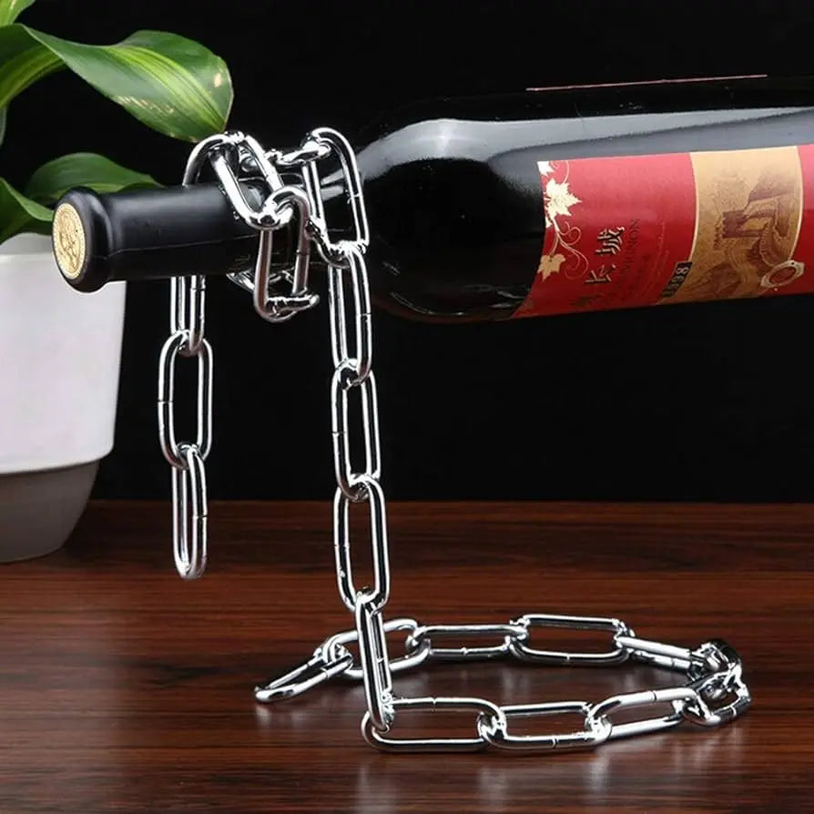 GravityLuxe - Floating Wine Bottle Holder Stand