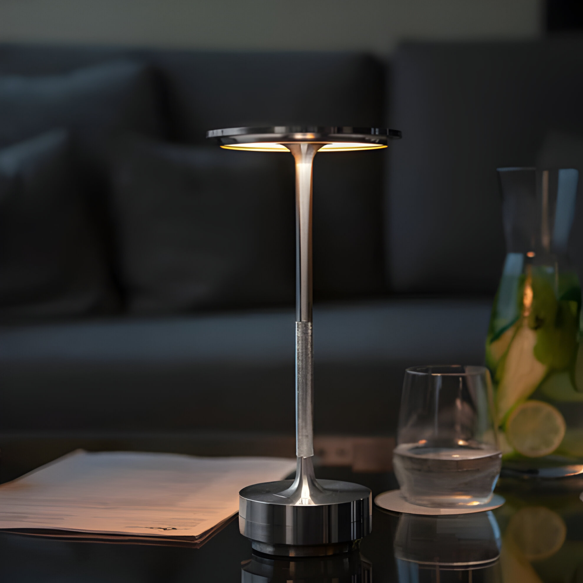GlowLite - Bezdrátová LED stolní lampa