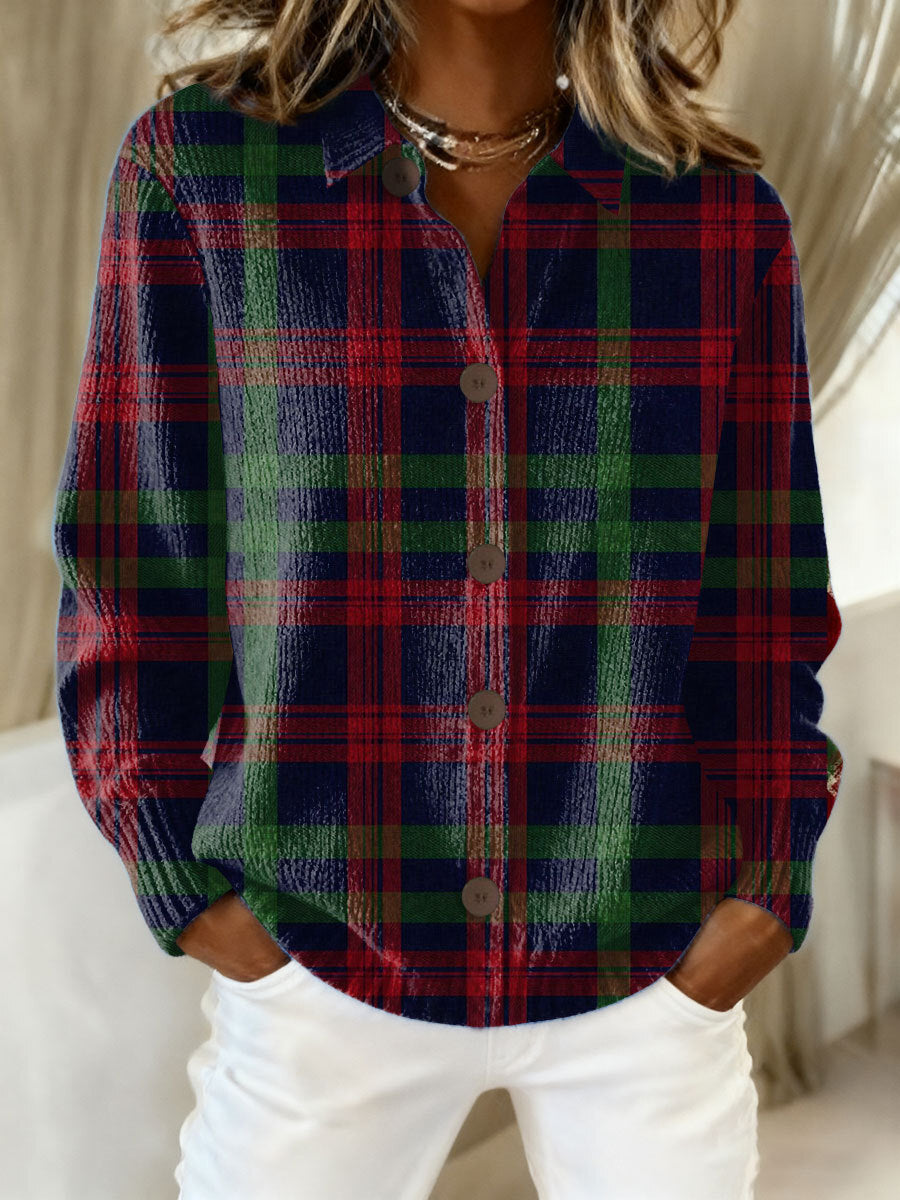 Jules - Checkered Hoodie Blouse