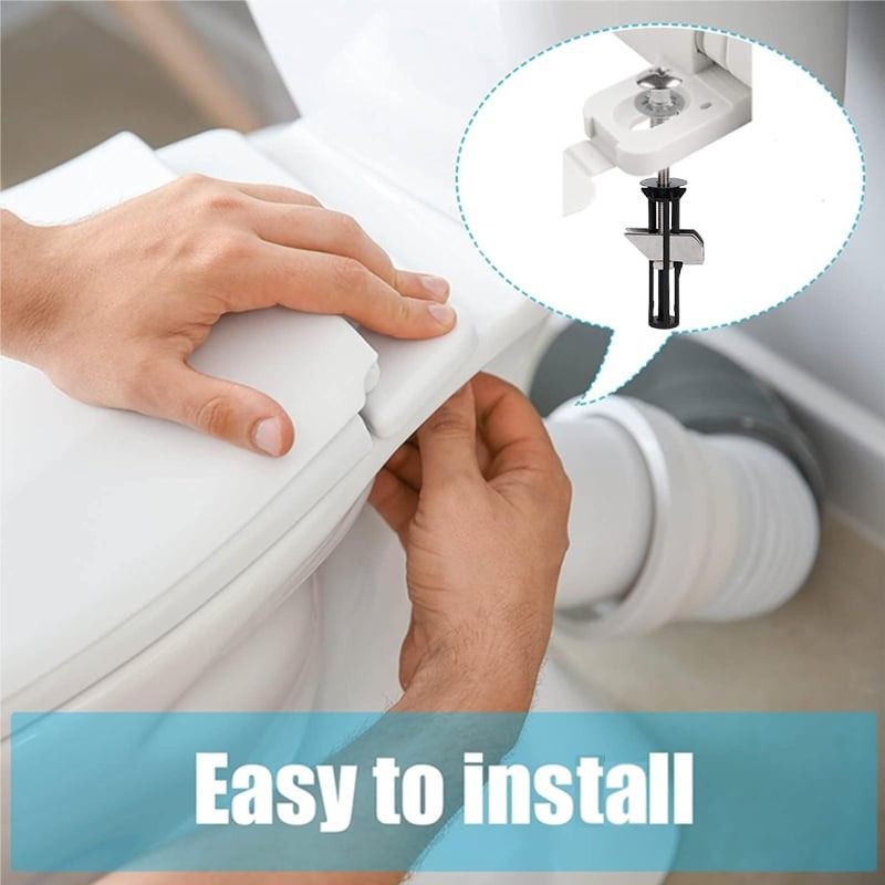 Universal Toilet Seat Replacement Bolt Set for Secure Installation