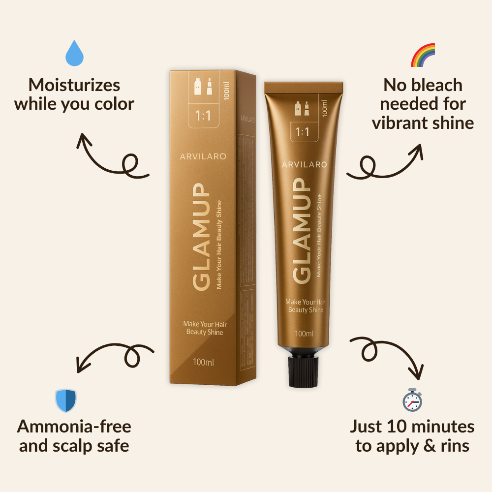 GlamUp – krémová barva na vlasy pro syté dočasné zbarvení