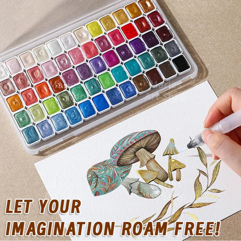 Kolorful Pearl Pigments – Shimmer Watercolor Paint Set