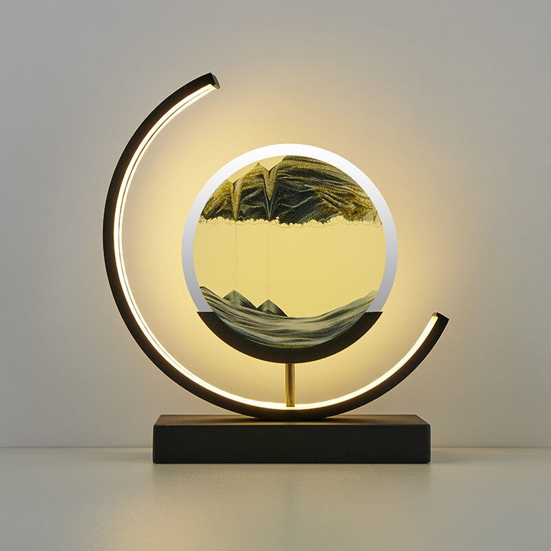 SandScape – stolní lampa s kinetickým pískem (pískové umění)