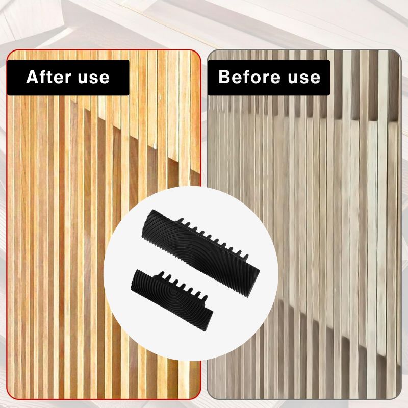 Sada 2 ks nástrojů pro vytvoření textury dřeva pro DIY povrchy